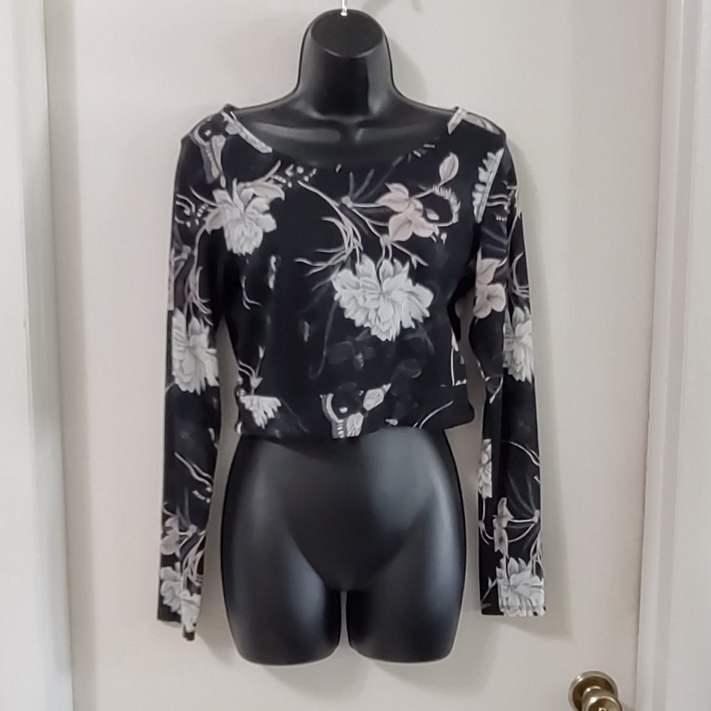 Victoria's Secret Floral Workout Crop Top Size L